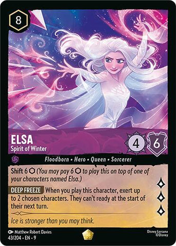Elsa - Spirit of Winter - Cold Foil (Fabled)(9-043/204)(L)