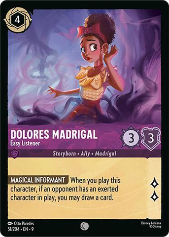 Dolores Madrigal - Easy Listener - Cold Foil (Fabled)(9-051/204)(C)