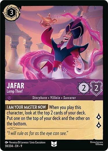 Jafar - Lamp Thief - Cold Foil (Fabled)(9-059/204)(U)