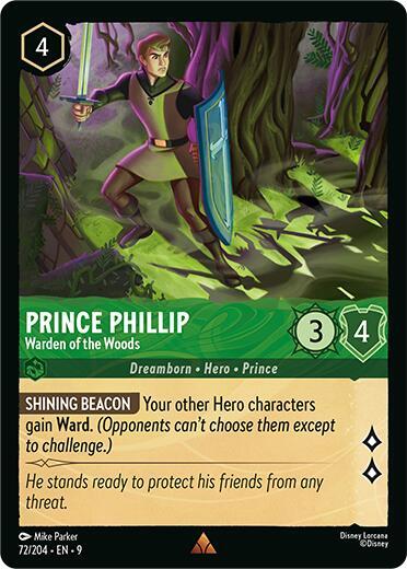 Prince Phillip - Warden of the Woods - Cold Foil (Fabled)(9-072/204)(R)