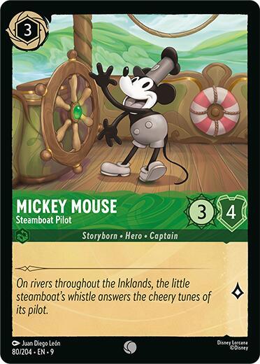 Mickey Mouse - Steamboat Pilot (Fabled)(9-080/204)(C)