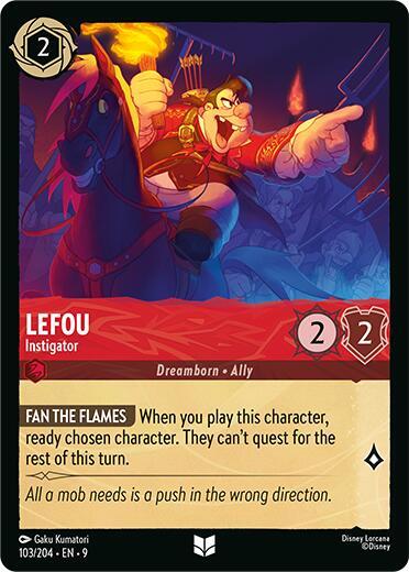 LeFou - Instigator - Cold Foil (Fabled)(9-103/204)(U)