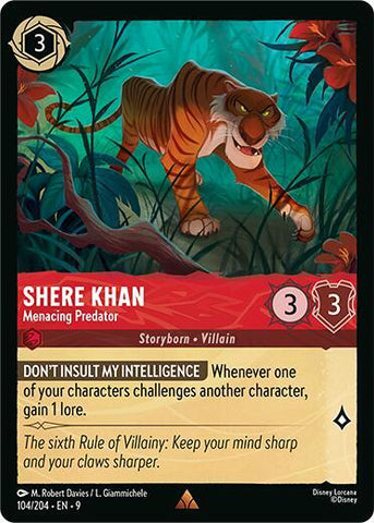 Shere Khan - Menacing Predator - Cold Foil (Fabled)(9-104/204)(R)