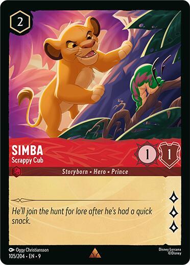 Simba - Scrappy Cub (Fabled)(9-105/204)(R)