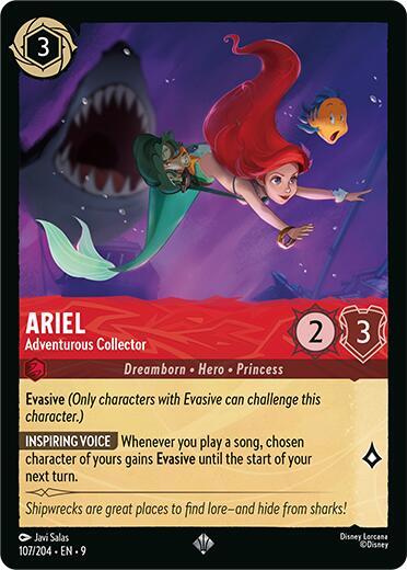 Ariel - Adventurous Collector - Cold Foil (Fabled)(9-107/204)(SR)