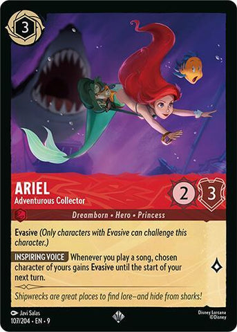 Ariel - Adventurous Collector (Fabled)(9-107/204)(SR)