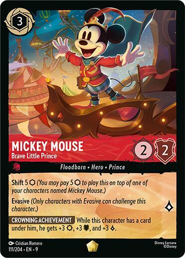 Mickey Mouse - Brave Little Prince (Fabled)(9-111/204)(L)