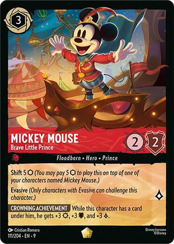 Mickey Mouse - Brave Little Prince (Fabled)(9-111/204)(L)