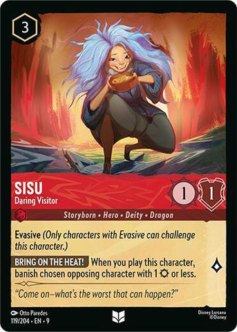 Sisu - Daring Visitor - Cold Foil (Fabled)(9-119/204)(U)
