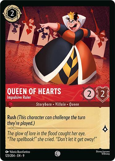 Queen of Hearts - Impulsive Ruler (Fabled)(9-123/204)(C)