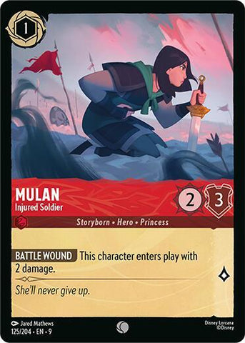 Mulan - Injured Soldier (Fabled)(9-125/204)(C)