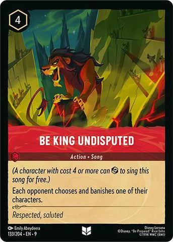 Be King Undisputed - Cold Foil (Fabled)(9-133/204)(U)
