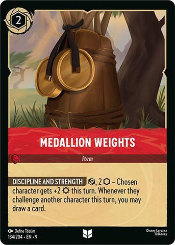 Medallion Weights - Cold Foil (Fabled)(9-134/204)(U)