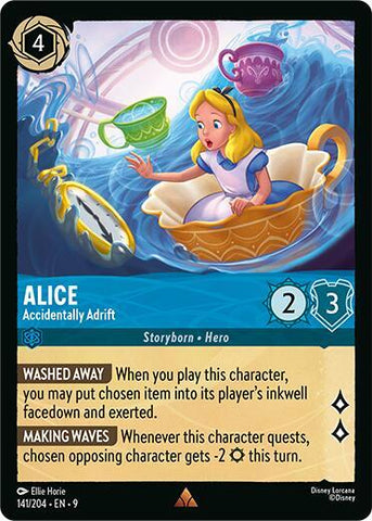 Alice - Accidentally Adrift - Cold Foil (Fabled)(9-141/204)(R)
