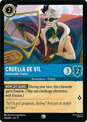 Cruella De Vil - Fashionable Cruiser (Fabled)(9-145/204)(C)