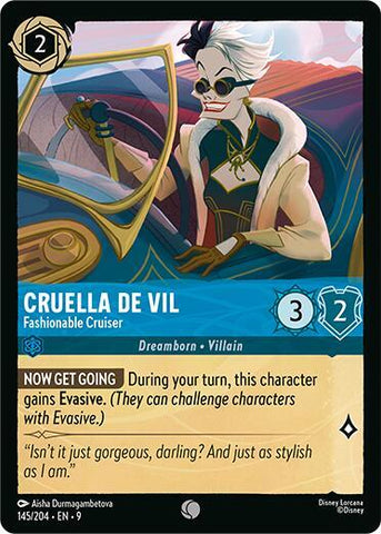 Cruella De Vil - Fashionable Cruiser (Fabled)(9-145/204)(C)
