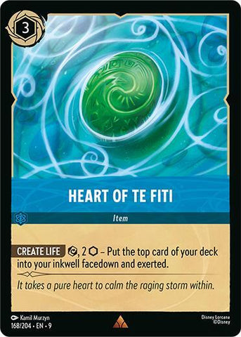 Heart of Te Fiti - Cold Foil (Fabled)(9-168/204)(R)