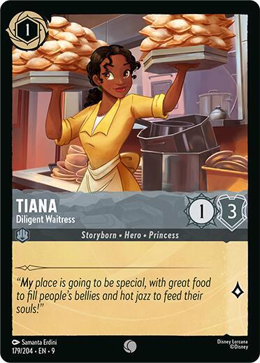 Tiana - Diligent Waitress - Cold Foil (Fabled)(9-179/204)(C)