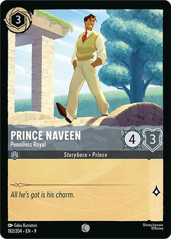 Prince Naveen - Penniless Royal - Cold Foil (Fabled)(9-182/204)(C)
