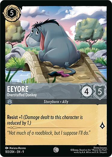 Eeyore - Overstuffed Donkey - Cold Foil (Fabled)(9-183/204)(C)