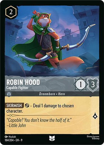Robin Hood - Capable Fighter - Cold Foil (Fabled)(9-184/204)(U)