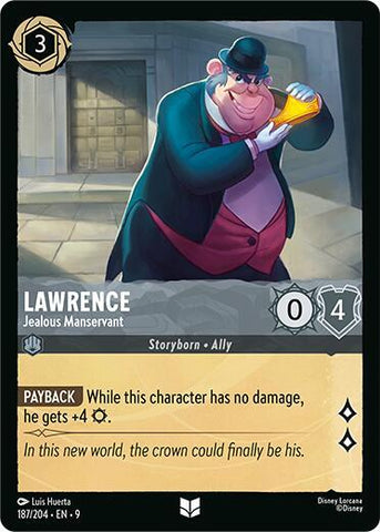 Lawrence - Jealous Manservant (Fabled)(9-187/204)(U)