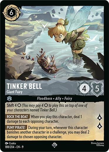 Tinker Bell - Giant Fairy - Cold Foil (Fabled)(9-188/204)(SR)