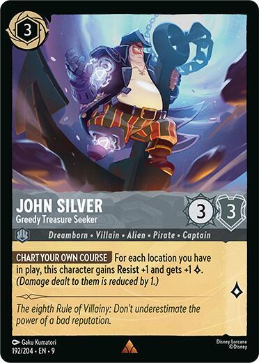 John Silver - Greedy Treasure Seeker (Fabled)(9-192/204)(R)