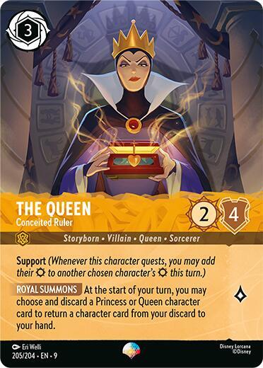 The Queen - Conceited Ruler (Epic) - Holofoil (Fabled)(9-205/204)(EP)