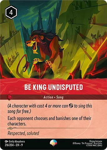 Be King Undisputed (Epic) - Holofoil (Fabled)(9-216/204)(EP)