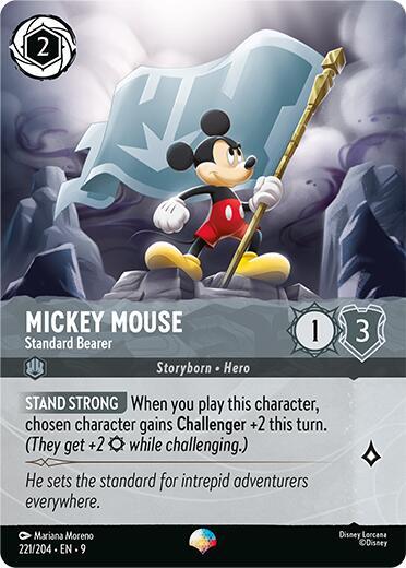 Mickey Mouse - Standard Bearer (Epic) - Holofoil (Fabled)(9-221/204)(EP)