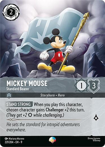 Mickey Mouse - Standard Bearer (Epic) - Holofoil (Fabled)(9-221/204)(EP)