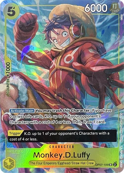 Monkey.D.Luffy [Illustration Box Vol.3] [Foil] (One Piece Promotion Cards)(OP07-109)(SR)