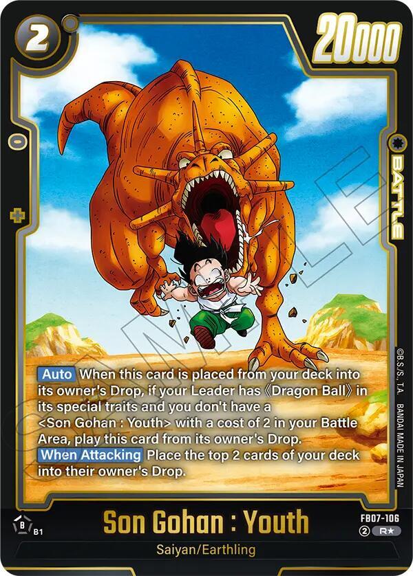 Son Gohan : Youth [Alternate Art] [Foil] (FB07-106)(R)