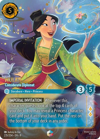 Mulan - Considerate Diplomat (Enchanted) - Holofoil (Fabled)(9-235/204)(E)