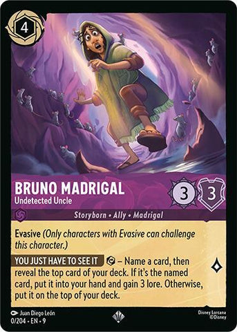 Bruno Madrigal - Undetected Uncle - Cold Foil (Fabled)(9-000/204)(SR)