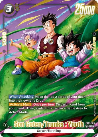 Son Goten/Trunks : Youth [Alternate Art] [Foil] (FB07-105)(SR)