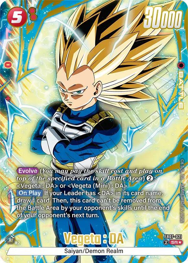 Vegeta : DA [021] [Alternate Art] [Foil] (FB07-021)(SR)