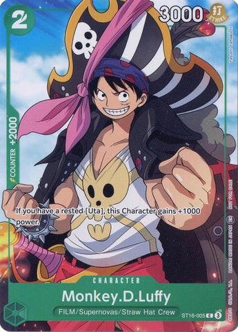 Monkey.D.Luffy [Welcome Pack Vol. 2] (One Piece Promotion Cards)(ST16-005)(C)