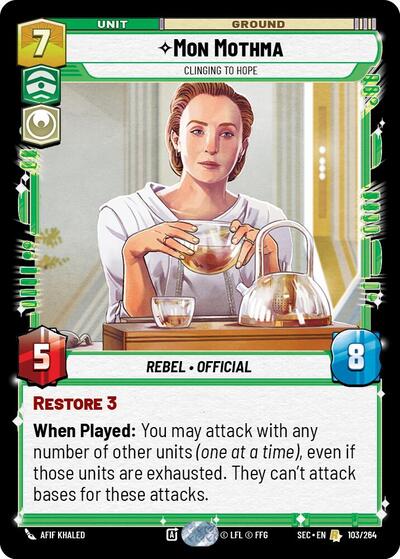 Mon Mothma, Clinging to Hope (Secrets of Power)(SEC-103/264)(R)