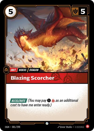 Blazing Scorcher - Foil (Origins)(OGN-001/298)(C)
