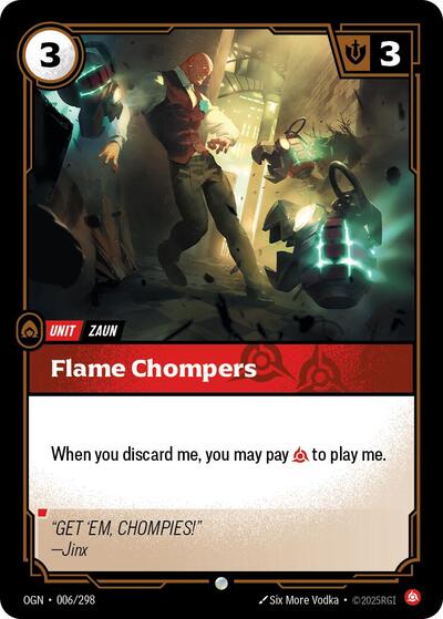 Flame Chompers - Foil (Origins)(OGN-006/298)(C)