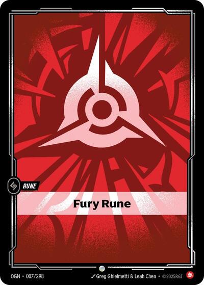 Fury Rune (Origins)(OGN-007/298)(C)