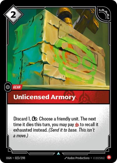 Unlicensed Armory (Origins)(OGN-023/298)(U)
