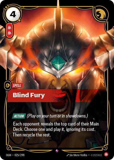 Blind Fury - Foil (Origins)(OGN-025/298)(R)