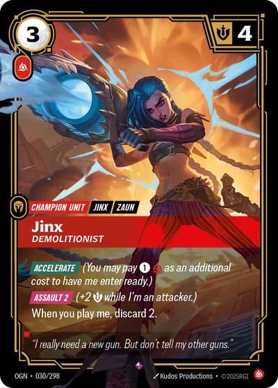 Jinx, Demolitionist - Foil (Origins)(OGN-030/298)(R)