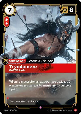 Tryndamere, Barbarian - Foil (Origins)(OGN-034/298)(R)