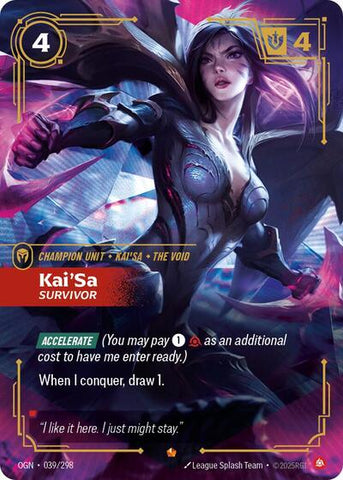 Kai'Sa, Survivor - Foil (Origins)(OGN-039/298)(E)