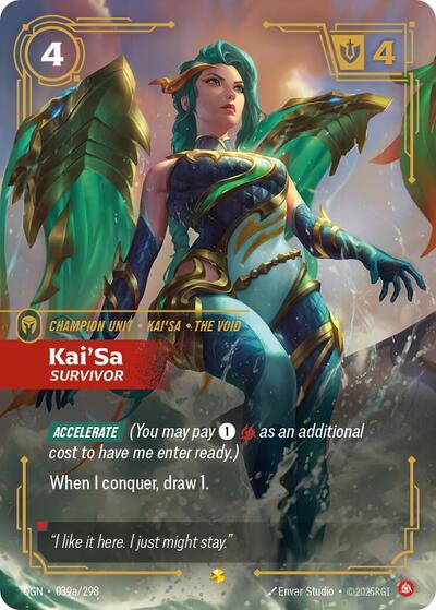 Kai'Sa, Survivor - Alternate Art - Foil (Origins)(OGN-039a/298)(O/AA)
