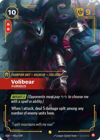 Volibear, Furious - Alternate Art - Foil (Origins)(OGN-041a/298)(O/AA)